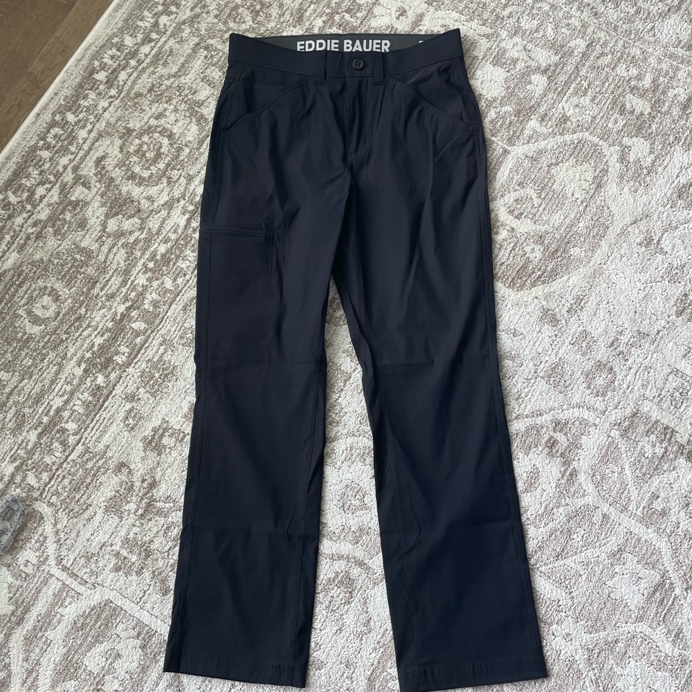 Eddie Bauer Black Pants with Classic Fit